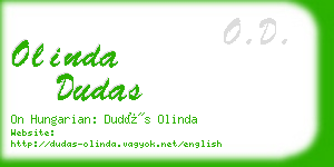 olinda dudas business card